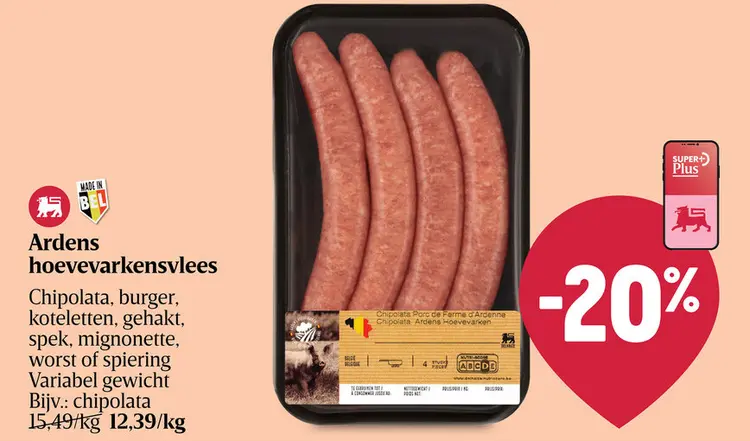 Promotie: Ardens hoevevarkensvlees