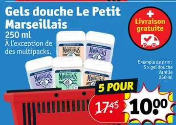 Offre: Gels douche Le Petit Marseillais
