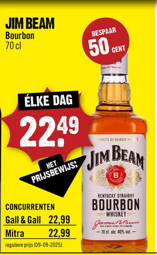 Aanbieding: JIM BEAM Bourbon