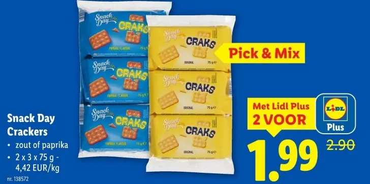 Aanbieding: Snack Day Crackers