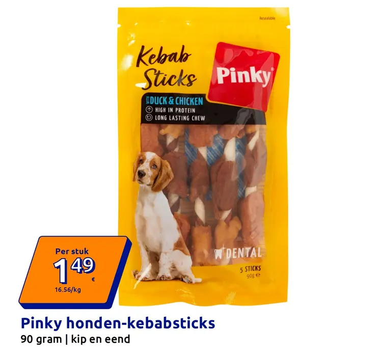 Aanbieding: Pinky honden-kebabsticks