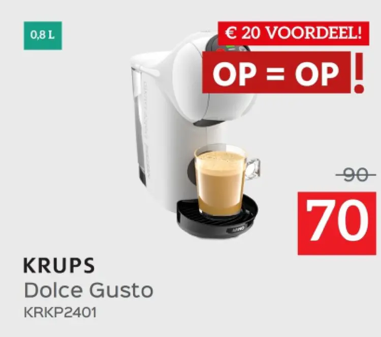 Promotie: Dolce Gusto