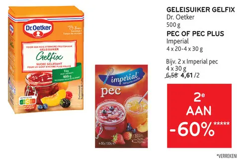 Promotie: Geleisuiker gelfix pec of pec plus