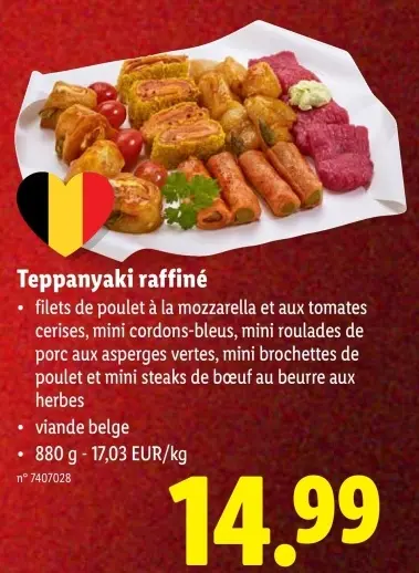 Offre: Teppanyaki raffiné