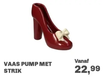 Aanbieding: Vaas pump met strik