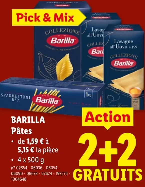 Offre: Pâtes