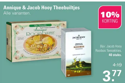 Aanbieding: Annique & Jacob Hooy Theebuiltjes