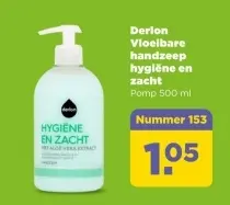 Aanbieding: Vloeibare handzeep hygiëne en zacht