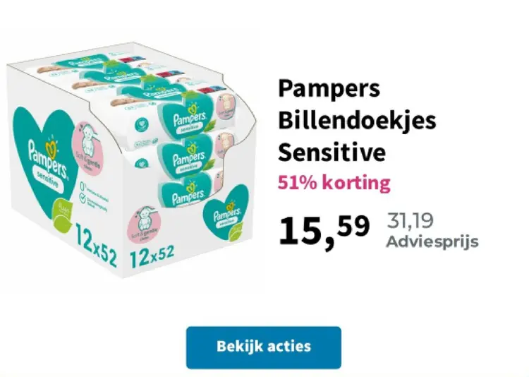 Aanbieding: Billendoekjes Sensitive