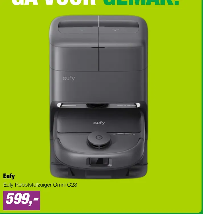 Aanbieding: Eufy Robotstofzuiger Omni C28