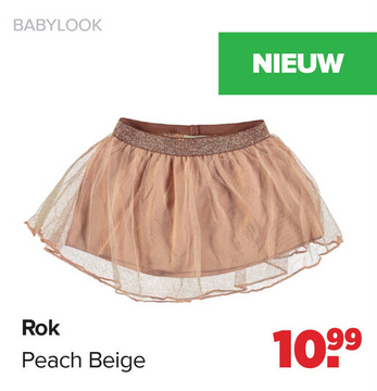 Aanbieding: BABYLOOK Rok Peach Beige