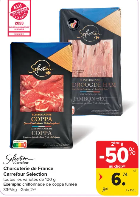 Offre: Charcuterie de France Carrefour Selection