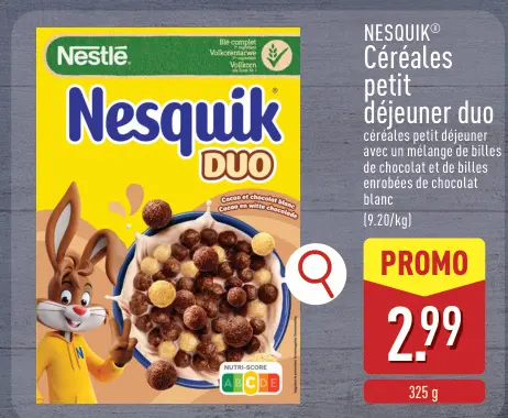 Offre: Céréales petit déjeuner duo