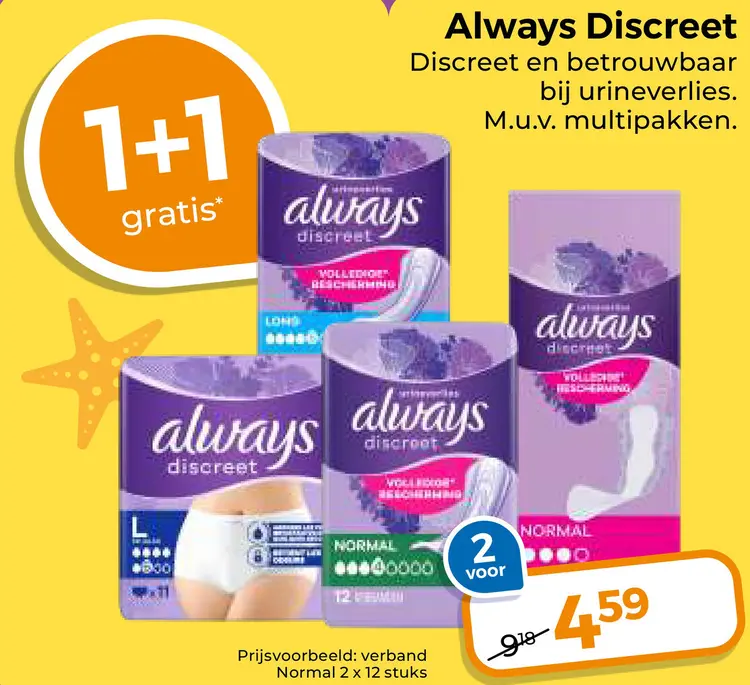 Aanbieding: Always Discreet