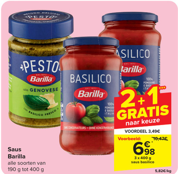 Aanbieding: Saus basilico 