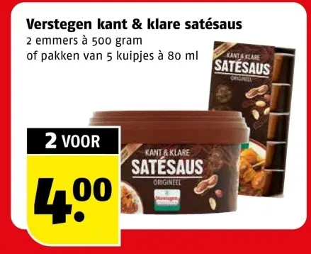 Aanbieding: Kant & klare satésaus
