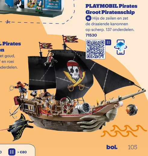 Aanbieding: Groot Piratenschip