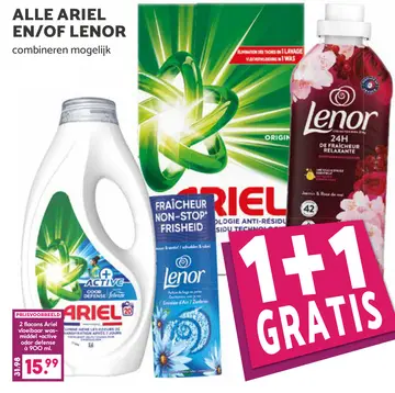 Aanbieding: Alle ARIEL en/of LENOR