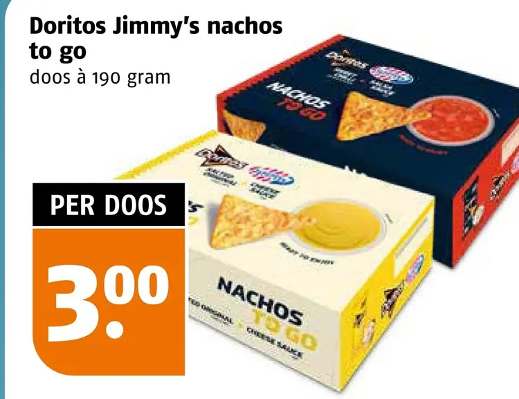 Aanbieding: Doritos Jimmy's nachos to go