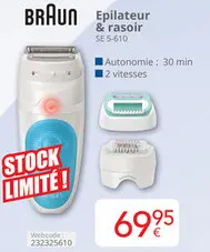 Offre: BRAUN Epilateur & rasoir SE 5-610