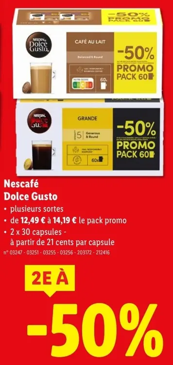 Offre: Nescafé Dolce Gusto