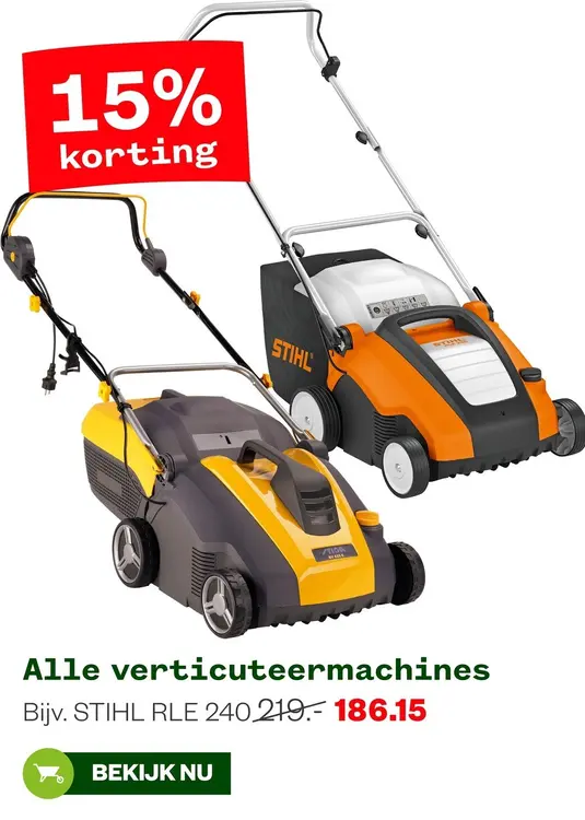 Aanbieding: verticuteermachines