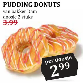 Aanbieding: Pudding donuts