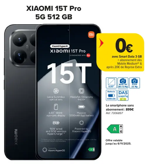 Offre: 15T Pro 5G 512 GB