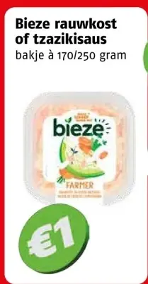 Aanbieding: Bieze rauwkost of tzazikisaus