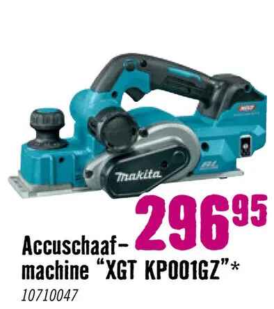 Aanbieding: Accu schaaf XGT KP001GZ **gratis accu**