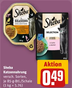 Aanbieding: Sheba Katzennahrung