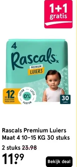 Aanbieding: Rascals Premium Luiers