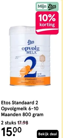 Aanbieding: Etos Standaard 2 Opvolgmelk