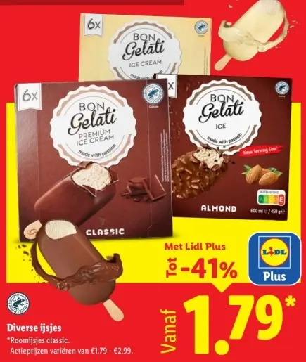 Aanbieding: Diverse ijsjes