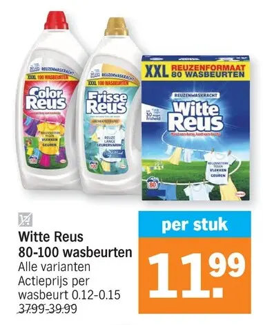 Promotie: Witte Reus 80-100 wasbeurten