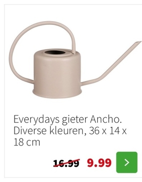 Aanbieding: Everydays gieter Ancho