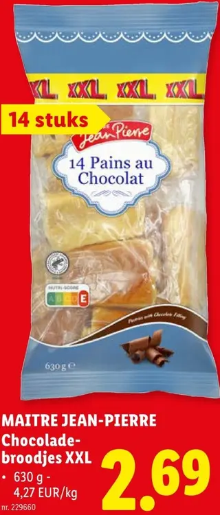 Promotie: Maitre Jean-Pierre Chocoladebroodjes XXL