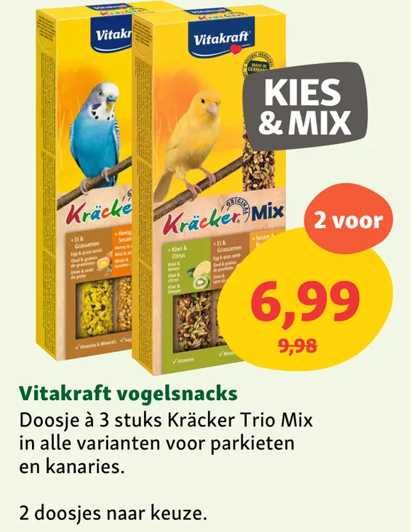 Aanbieding: Vitakraft Kräcker Trio Mix