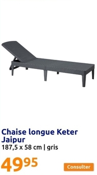 Offre: Chaise longue Keter Jaipur
