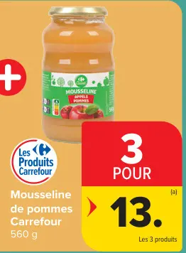 Offre: Mousseline de pommes
