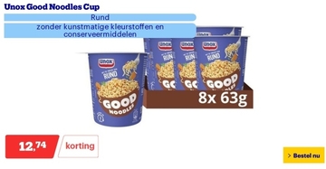 Aanbieding: Unox Good Noodles Cup Rund