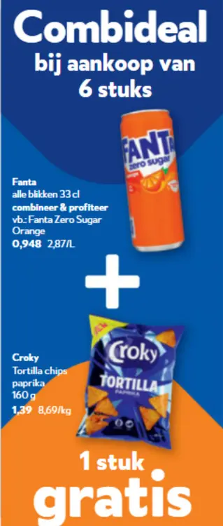 Promotie: Combideal Fanta & Croky