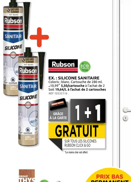 Offre: Silicone sanitaire