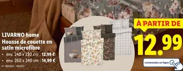 Offre: LIVARNO home Housse de couette en satin microfibre