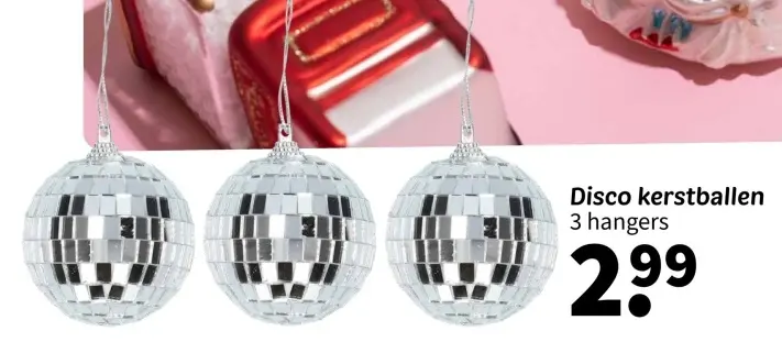 Promotie: Disco kerstballen