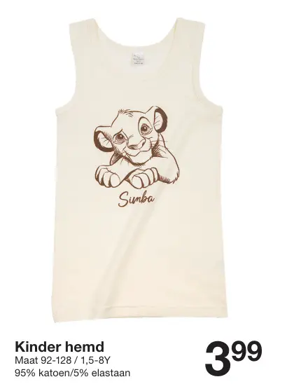 Promotie: Kinder hemd