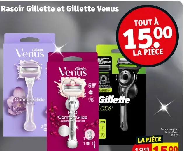 Offre: Rasoir Gillette et Gillette Venus