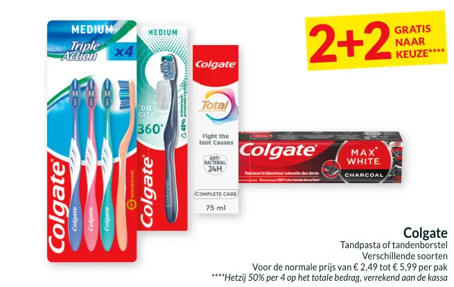 Promotie: Colgate Tandpasta of tandenborstel