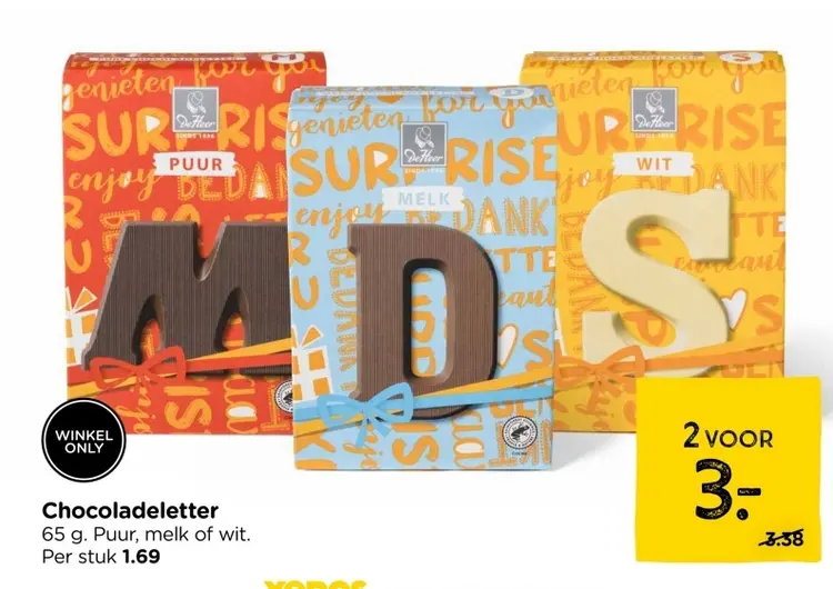 Aanbieding: Chocoladeletter