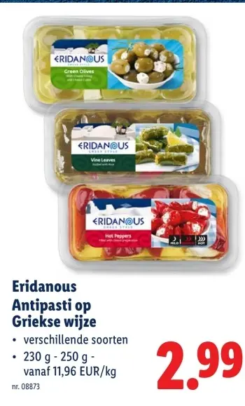 Promotie: Antipasti op Griekse wijze